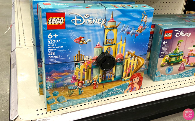 LEGO Disney Princess Little Mermaid Set on a Store Shelf