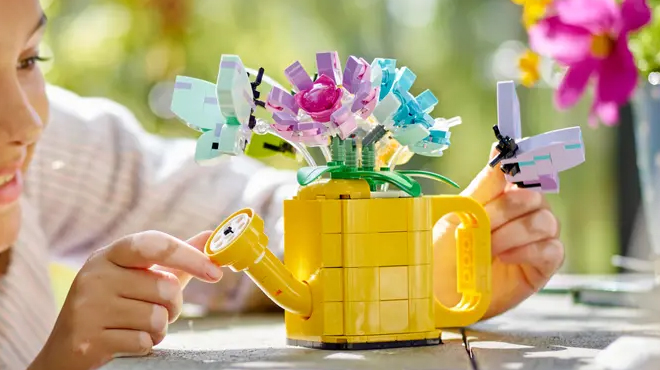 LEGO Flowers in Watering Can