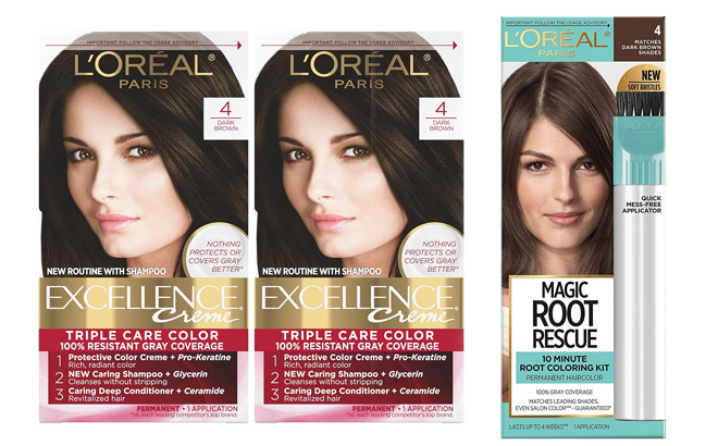 LOreal Paris Excellence Permanent Hair Color and Root Kit