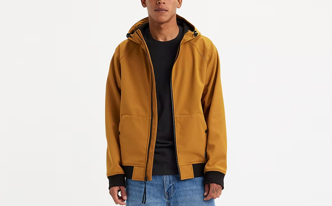 Levis Soft Shell Hoodie Bomber Jacket