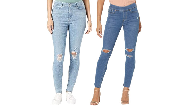 Levis Womens Shaping High Rise Skinny Jeans and Shaping Pull On Skinny Jeans