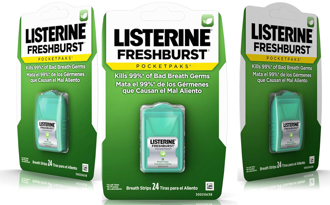 Listerine Freshburst 24-Count Breath Strips $2.60 at Amazon | Free ...