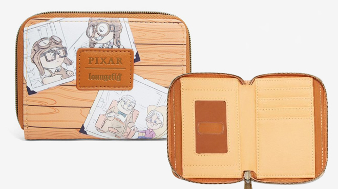 Loungefly Disney Pixar Up Carl Ellie Photos Mini Zipper Wallet 1