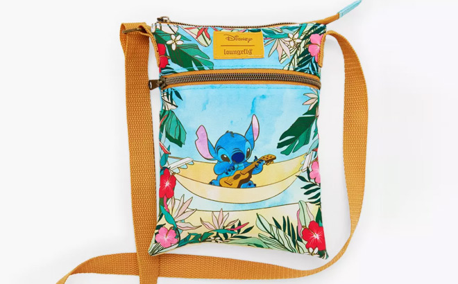 Loungefly Disney Stitch In Hammock Passport Crossbody Bag