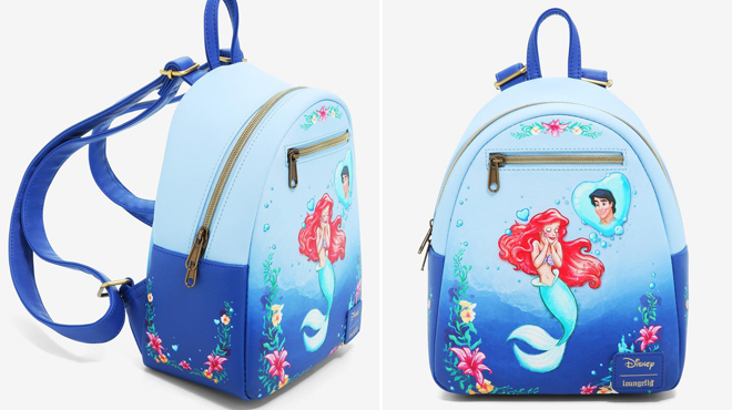 Loungefly Disney The Little Mermaid Ariel Daydreaming Mini Backpack