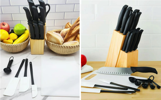 Mainstays 23 Piece Knife and Kitchen Tool Set