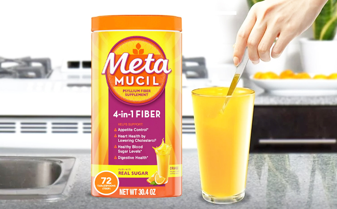 Metamucil Fiber Supplemen on the table