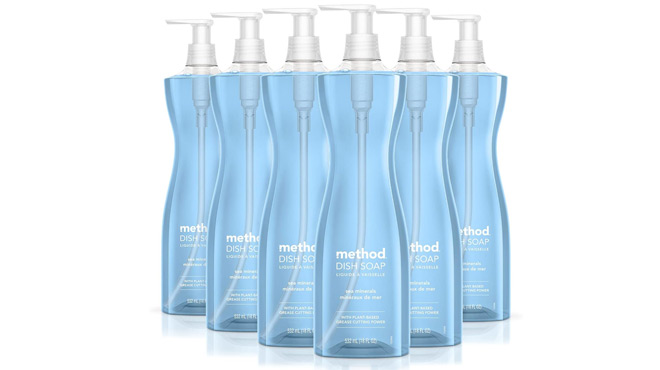 Method Gel 6 pk Dish Soap Liquid 18 oz Sea Mineral