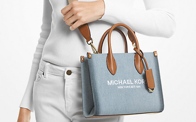 Michael Kors Mirella Small Denim Crossbody Bag