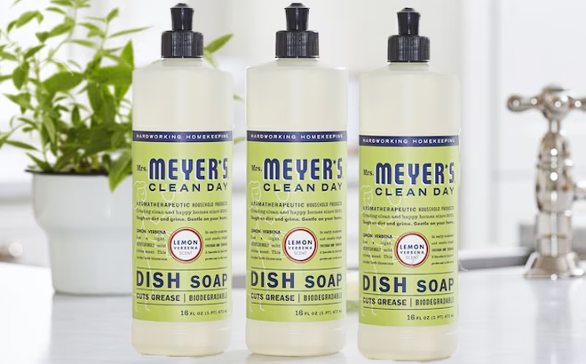 Mrs Meyers Clean Day Liquid Dish Soap 3 Pack