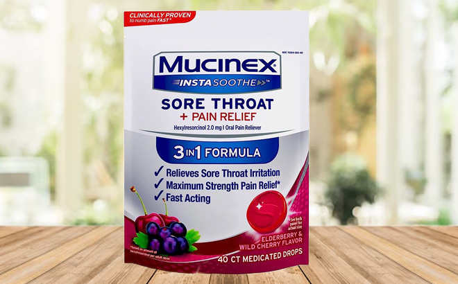 Mucinex InstaSoothe Sore Throat Drops