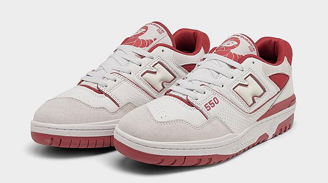 New Balance 550 Mens Casual Shoes White with Astro Dust