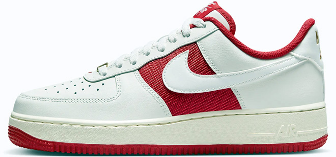 Nike Air Force 1 07 Shoes on a White Background