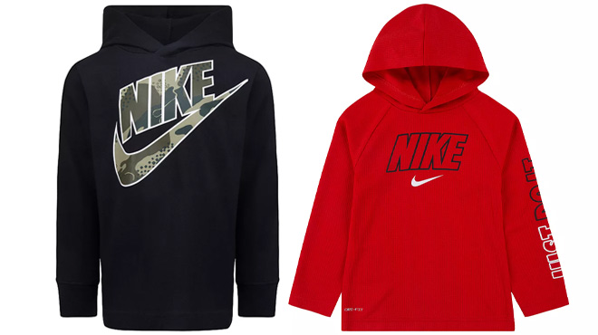 Nike Camo Futura Pullover Hoodie and Dri FIT Logo Thermal Pullover Hoodie