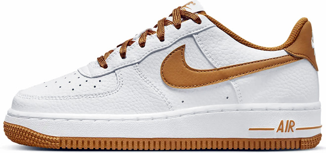 Nike Kids Air Force 1 Shoes on a White Background