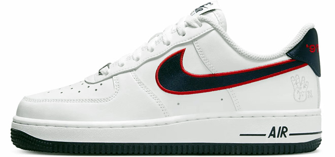 Nike Womens Air Force 1 07 Shoes on a White Background