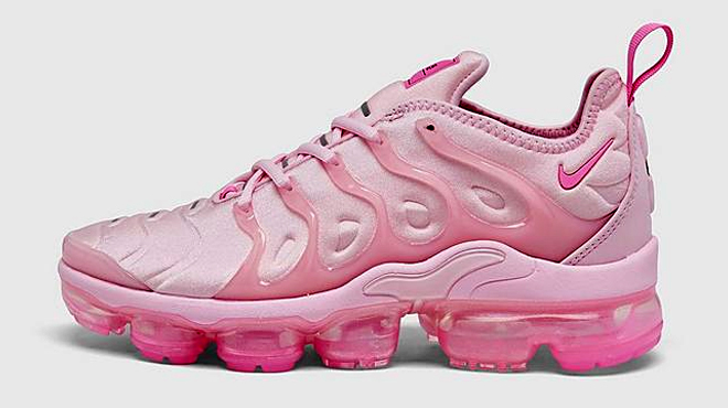 Nike Womens Air VaporMax Plus Running Shoe Pink Foam