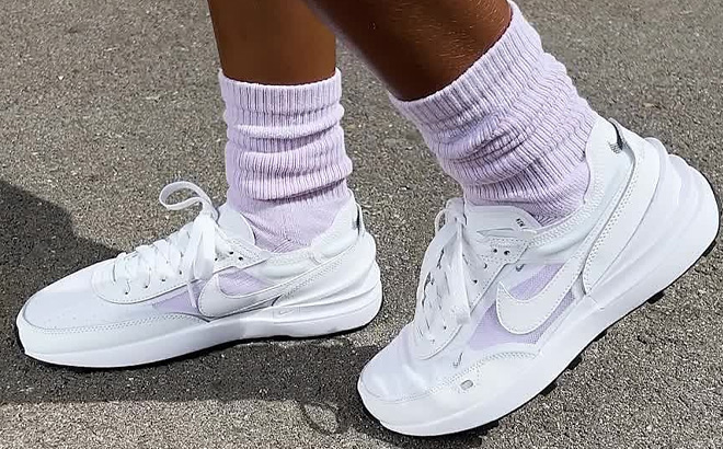 Nike Womens Waffle One Shoes in White Color