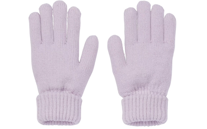 Northeast Outfitters Cozy Cabin Womens Solid Gloves in Purple Color