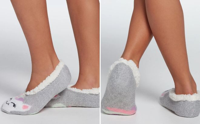 Northeast Outfitters Youth Unicorn Cozy Cabin Slipper Socks