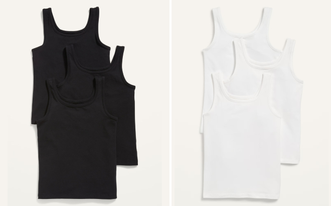 Old Navy Square Neck Tank Top 3 Pack