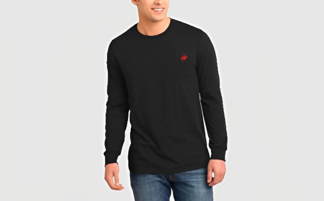 Pacific Polo Club Mens Cotton Long Sleeve Shirt