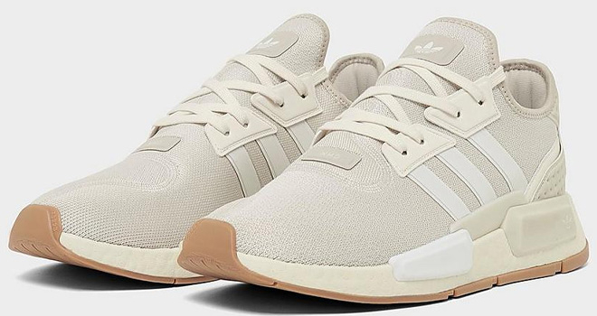 Pair of Adidas Mens NMD Casual Shoes in Beige