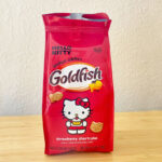 Pepperidge Farm Goldfish Grahams Hello Kitty Strawberry Shortcake Snack Crackers on the table