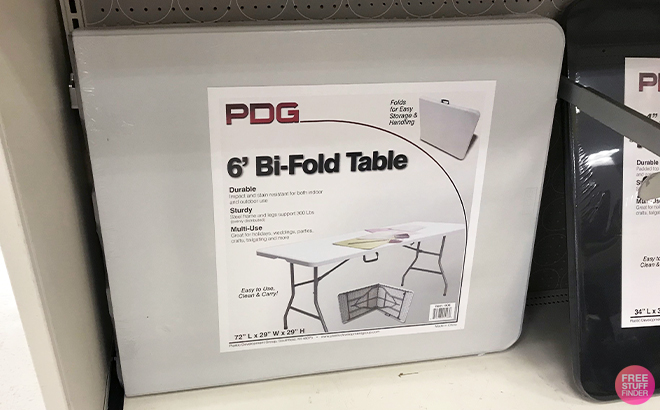Plastic Dev Group 6 Folding Banquet Table Off White
