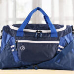 Protege Rip Stop Material 18 Inch Duffel Bag in Blue and White Color