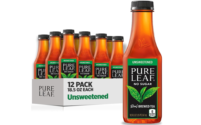 Pure Leaf Unsweetened Real Brewed Tea 12 Pack