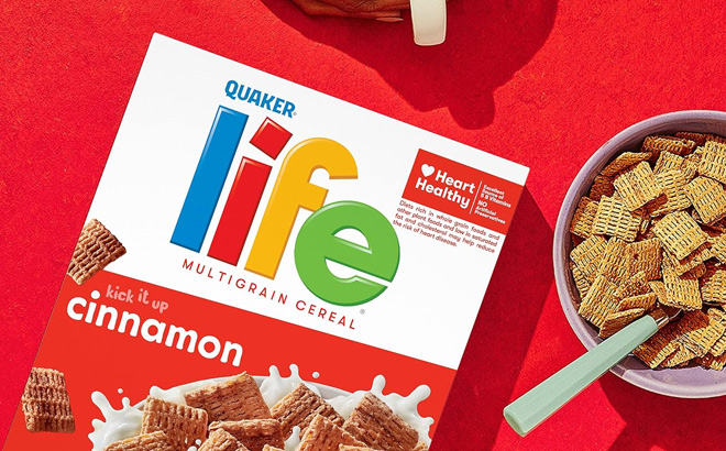 Quaker Life Cereals in Cinnamon Flavor