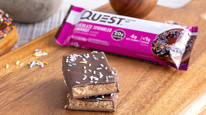 Quest Nutrition Chocolate Sprinkled Doughnut Bars