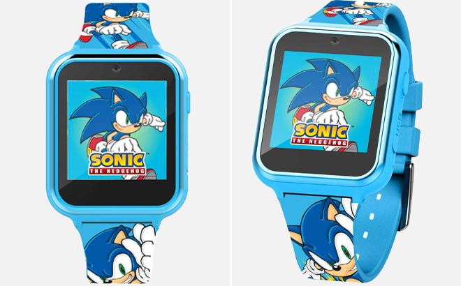 SEGA Sonic The Hedgehog iTime Unisex Child Smart Watch with Silicone Strap