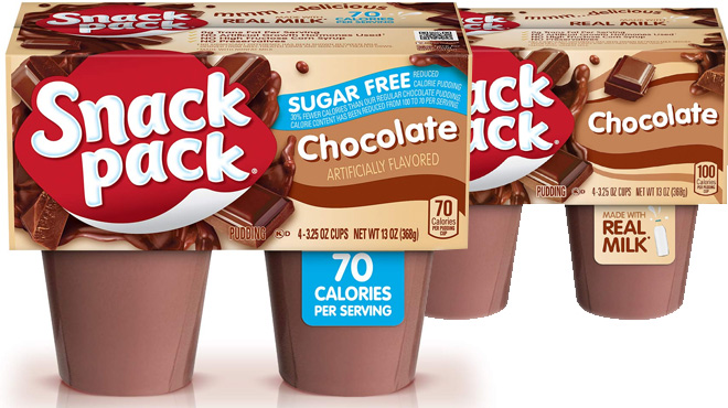 Snack Pack 4 Count Chocolate Pudding Sugar Free