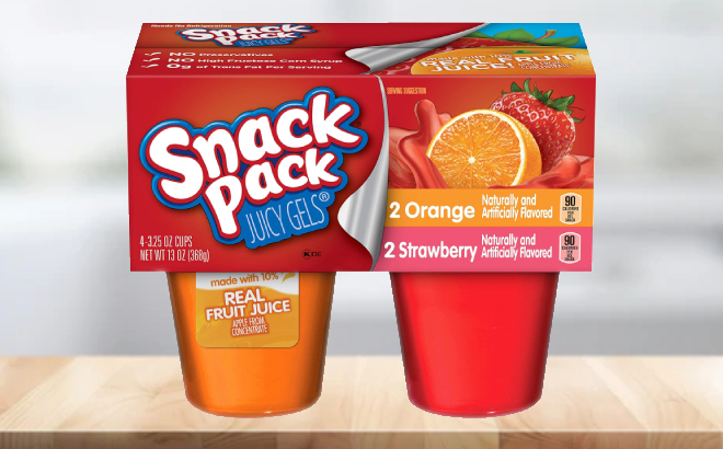 Save on Snack Pack Juicy Gels Strawberry - 6 ct Order Online Delivery
