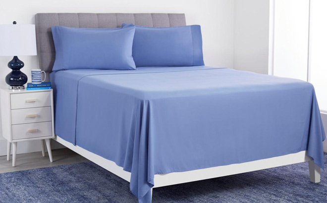 South Street Loft Microfiber Sheet Set in Blue Color