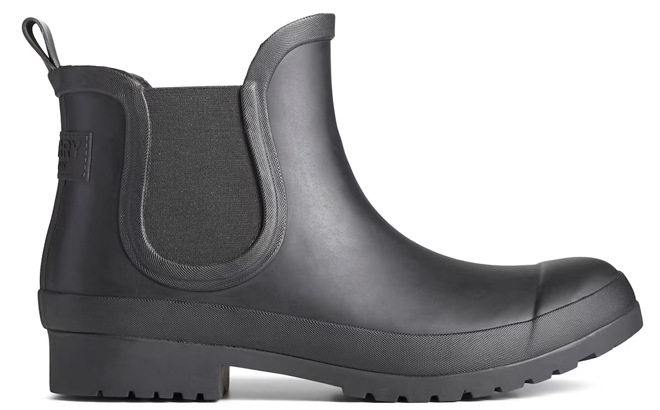 Sperry Walker Rain Boot in the Color Black