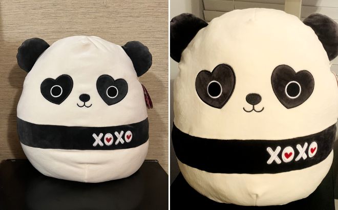 Squishmallows Official Plush 16 inch Black and White Panda