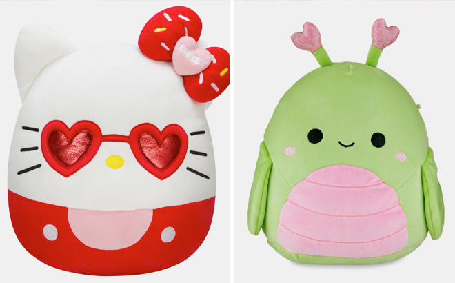 Squishmallows Original Sanrio and Green Grasshopper