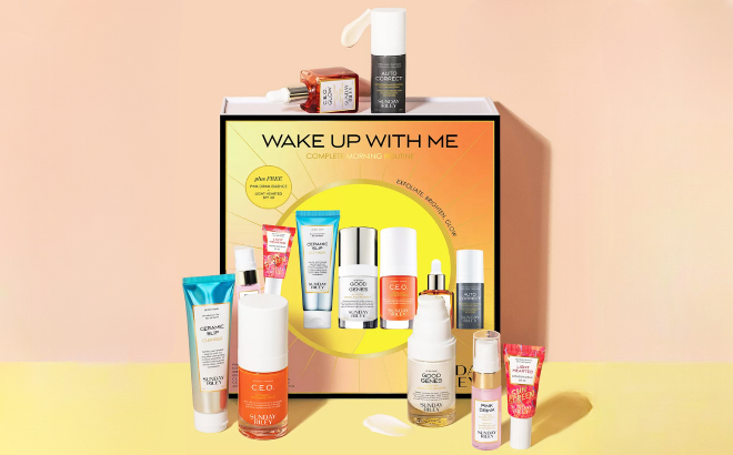 Sunday Riley Wake Up with Me Complete Morning Routine 7 Piece Set