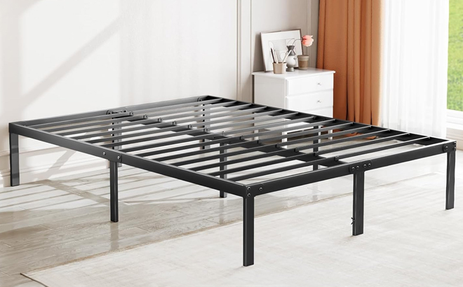 Sweetcrispy Metal Queen Bed Frame