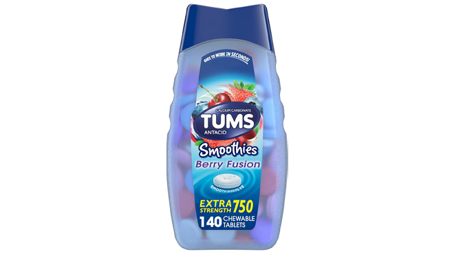 TUMS Smoothies Extra Strength Antacid Tablets 140 Count