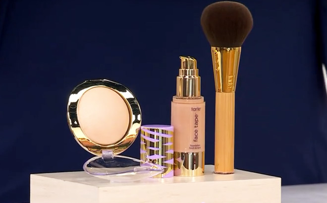 Tarte Face Tape Foundation with Glow Powder and Brush