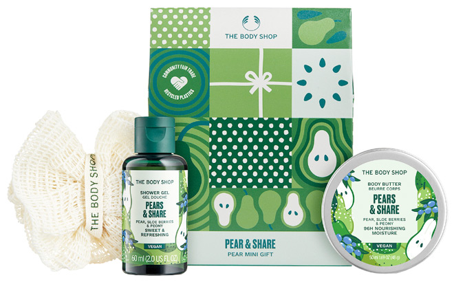 The Body Shop 3 Piece Pears Share Gift Set