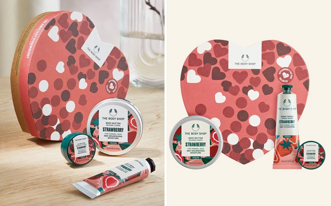 The Body Shop The Sweetest Strawberry Heart Gift Box