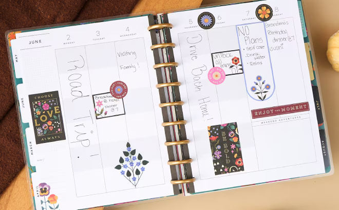 The Classic Happy Planner Radiant Garden with Writings