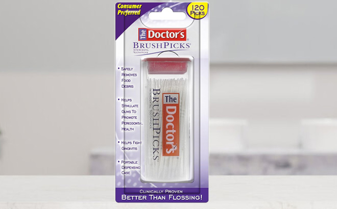 The Doctors Brushpicks Interdental Toothpicks 120 Count