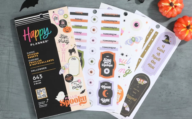 The Happy Planner 30 Sheet Halloween Themed Sticker Pack