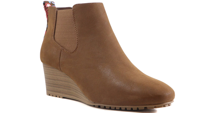 The Pioneer Woman Wedge Booties Cognac